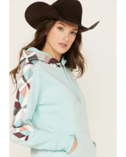 Hooey Women's Southwestern Print Contrast Canyon Hoodie 8 Hooey Women's Southwestern Print Contrast Canyon Hoodie -Deals Wild Cowgirl Style Store 2000369089 400 P2