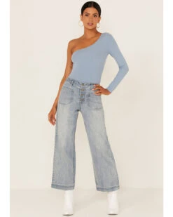 Unpublished Denim Women's Greta Lotus Crop Wide Jeans -Deals Wild Cowgirl Style Store 2000370859 400 P1