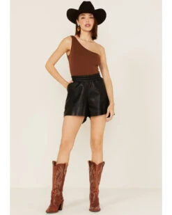 Mauritius Leather Women's Dija Leather Shorts -Deals Wild Cowgirl Style Store 2000371493 001 P1