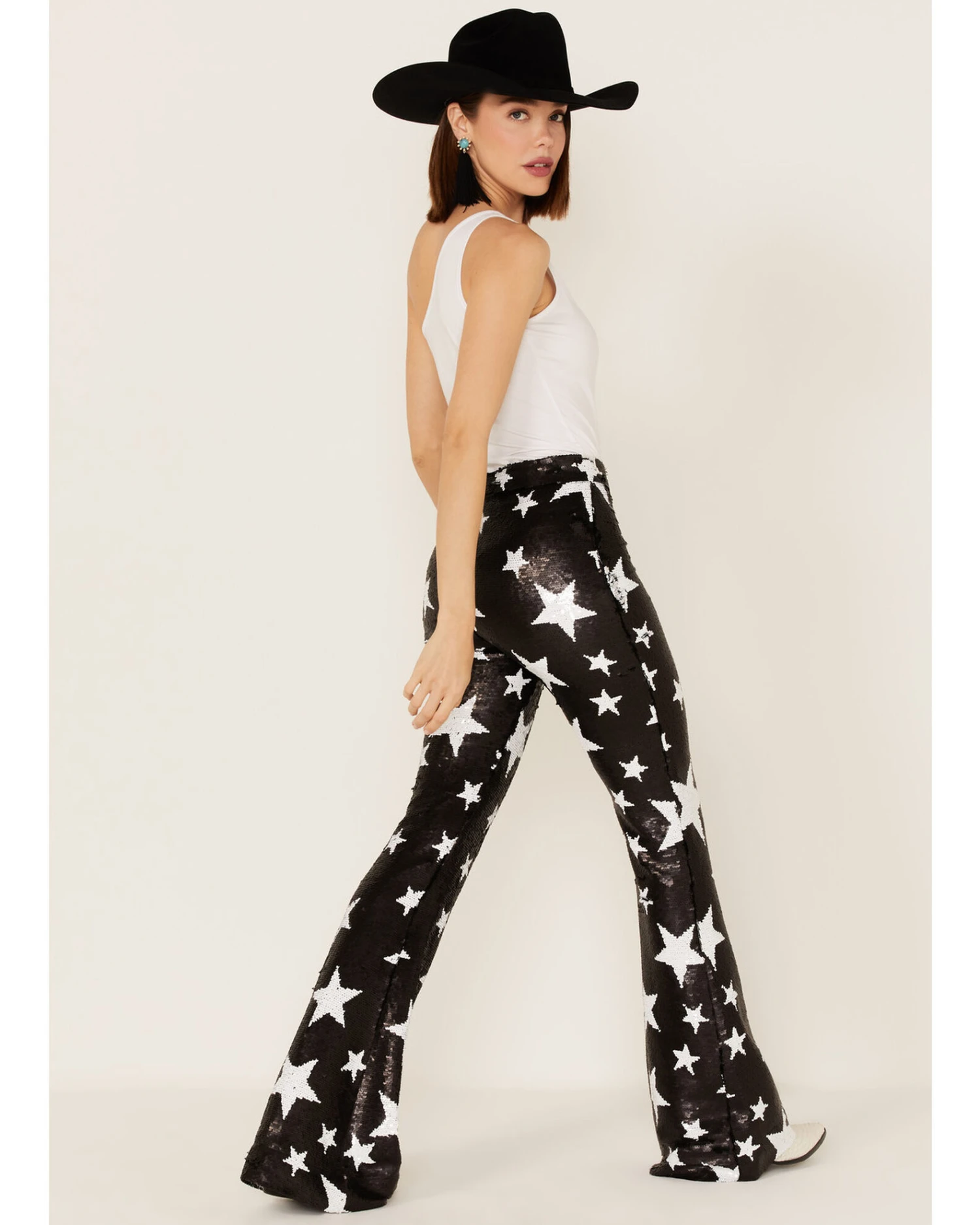 Any Old Iron Women's Star Sequin Flare Pants 5 Any Old Iron Women's Star Sequin Flare Pants - Image 3