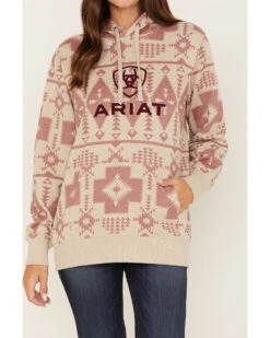 Ariat Women's Southwestern Print Logo Graphic Hoodie -Deals Wild Cowgirl Style Store 2000374278 280 P3
