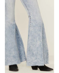 Free People Women's Float On Indigo Marble Flare Jeans -Deals Wild Cowgirl Style Store 2000374891 400 P2