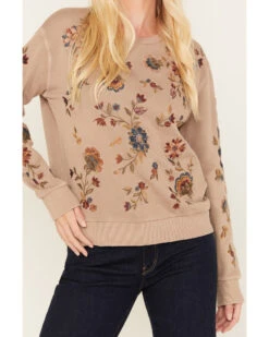 Driftwood Women's Embroidered Teddy Sweatshirt -Deals Wild Cowgirl Style Store 2000378937 251 P3