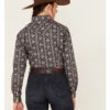Rough Stock By Panhandle Women's Southwestern Print Long Sleeve Pearl Snap Western Shirt