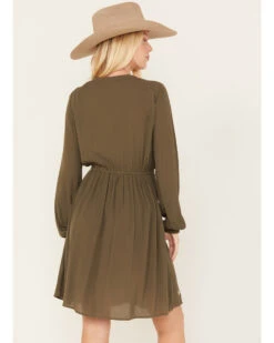 Jolt Women's Floral Embroidered Long Sleeve Dress -Deals Wild Cowgirl Style Store 2000381568 341 P4