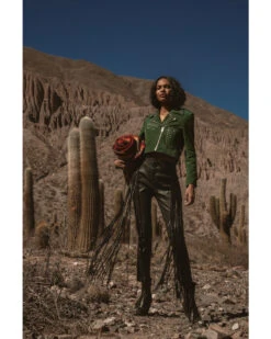 Wonderwest Women's Leather Fringe Pants -Deals Wild Cowgirl Style Store 2000382473 001 P1