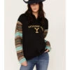 Changes Women's Serape Striped Yellowstone Hoodie -Deals Wild Cowgirl Style Store 2000382609 442 P1