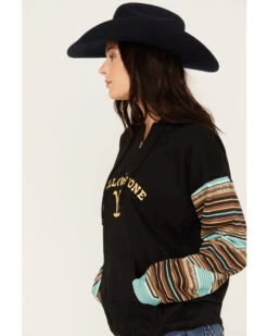Changes Women's Serape Striped Yellowstone Hoodie -Deals Wild Cowgirl Style Store 2000382609 442 P2