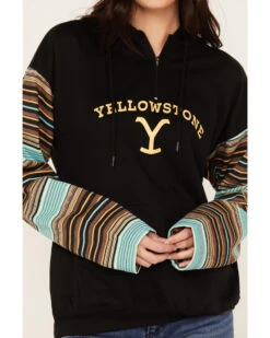 Changes Women's Serape Striped Yellowstone Hoodie -Deals Wild Cowgirl Style Store 2000382609 442 P3