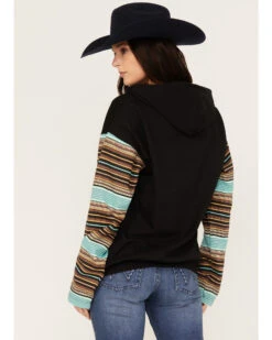 Changes Women's Serape Striped Yellowstone Hoodie -Deals Wild Cowgirl Style Store 2000382609 442 P4