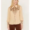 Shyanne Women's Long Sleeve Embroidered Western Snap Shirt 1 Shyanne Women's Long Sleeve Embroidered Western Snap Shirt -Deals Wild Cowgirl Style Store 2000382862 251 P1