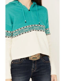 RANK 45 Women's Half Zip Hooded Pullover -Deals Wild Cowgirl Style Store 2000382876 442 P3