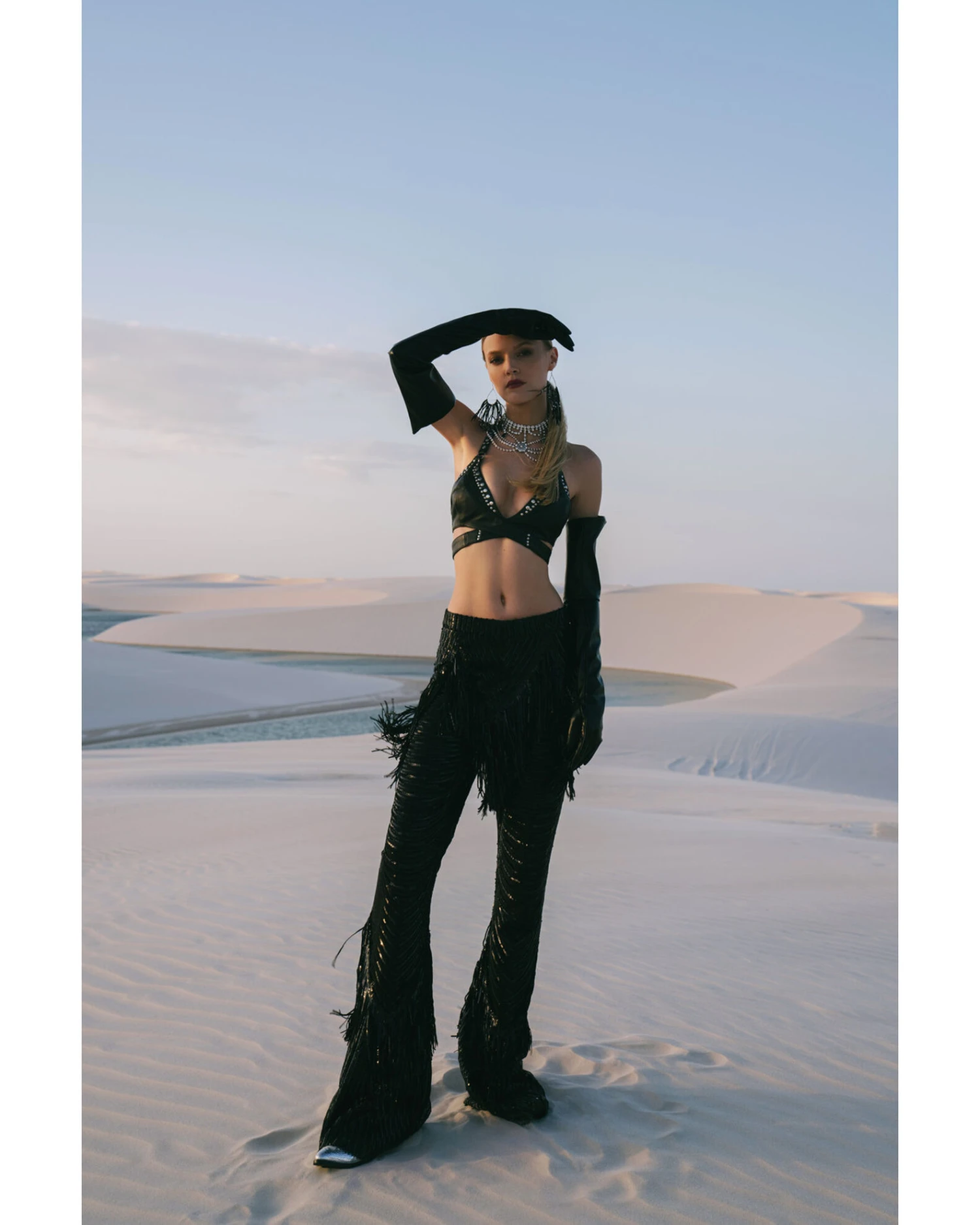 Any Old Iron Women's Beaded Fringe Flare Pants 3 Any Old Iron Women's Beaded Fringe Flare Pants - Image 2