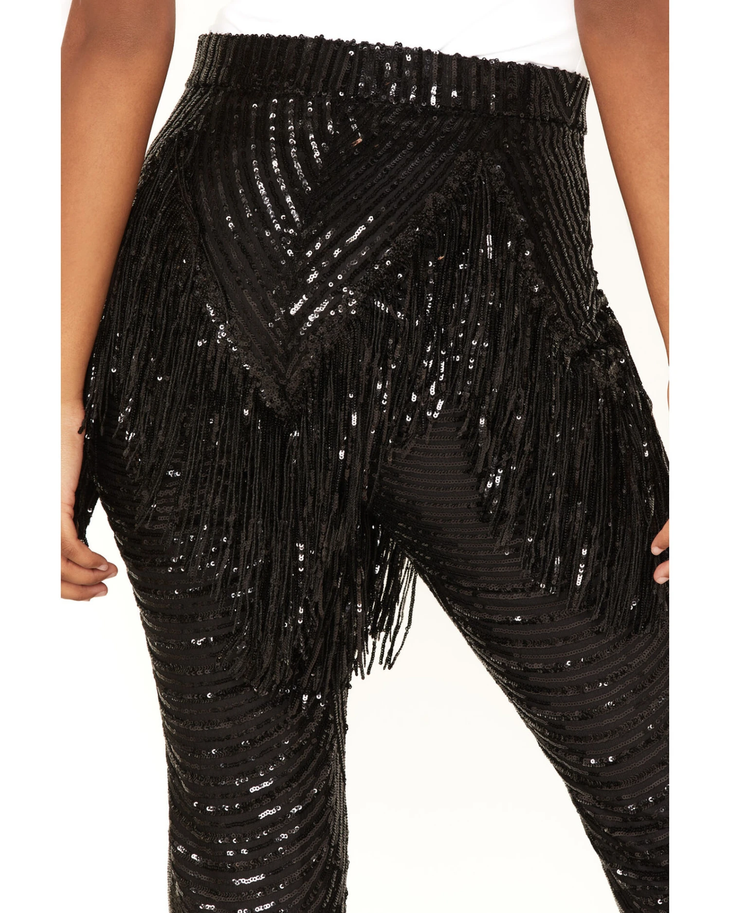 Any Old Iron Women's Beaded Fringe Flare Pants 5 Any Old Iron Women's Beaded Fringe Flare Pants - Image 4