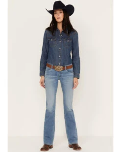 Wrangler Retro Women's Mid Rise Medium Wash Paige Bootcut Jeans