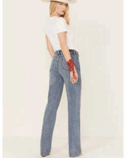 Rock & Roll Denim Women's Medium Wash High Rise Bootcut Jeans -Deals Wild Cowgirl Style Store 2000385092 414 P3