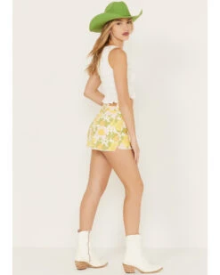 Show Me Your Mumu Women's Floral Arizona High Waisted Shorts -Deals Wild Cowgirl Style Store 2000385913 900 P3