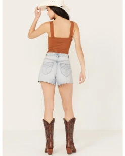 Rolla's Women's Mirage High Rise Light Wash Denim Short -Deals Wild Cowgirl Style Store 2000386548 412 P4