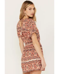 Idyllwind Women's Flutter Sleeve Mocked Dress -Deals Wild Cowgirl Style Store 2000386696 642 P4