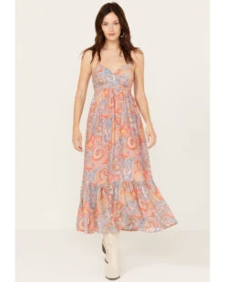 Molly Bracken Women's Isabelle Paisley Print Sleeveless Maxi Dress -Deals Wild Cowgirl Style Store 2000388357 900 P1