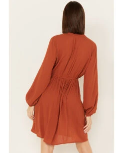 Jolt Women's Embroidered Long Sleeve Dress