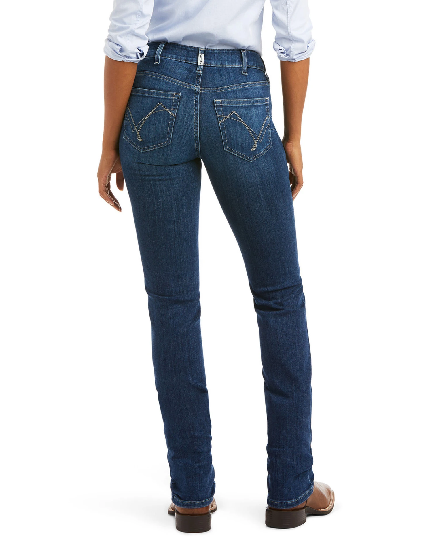 Ariat Women's R.E.A.L Perfect Rise Stretch Abby Straight Mackenzie Jeans 6 Ariat Women's R.E.A.L Perfect Rise Stretch Abby Straight Mackenzie Jeans - Image 4