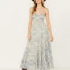 Free People Women's Sundrenched Floral Print Sleeveless Maxi Dress -Deals Wild Cowgirl Style Store 2000392162 400 P1