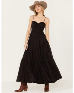 Free People Women's Sundrenched Solid Sleeveless Maxi Dress -Deals Wild Cowgirl Style Store 2000392164 001 P1