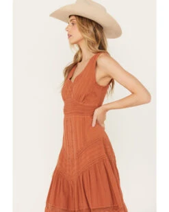 Scully Women's Sleeveless Lace Hem Dress -Deals Wild Cowgirl Style Store 2000393042 220 P2