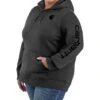 Carhartt Women's Relaxed Fit Midweight Logo Hooded Work Sweatshirt - Plus -Deals Wild Cowgirl Style Store 2000394091 001 P1
